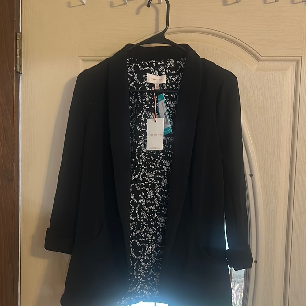 Women's Soft Tunic Black Blazer